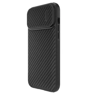Nillkin Synthetic Fiber S Case etui iPhone 14 Pro Max z osłoną na aparat czarny - Etui i futerały do telefonów - miniaturka - grafika 4