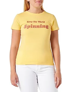 Q/S by s.Oliver T-shirt damski, krótki rękaw, żółty, XS - Koszulki i topy damskie - miniaturka - grafika 1