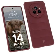 Etui i futerały do telefonów - Bizon Pancerne etui Case Tur do Realme 14 Pro 5G, burgundowe - miniaturka - grafika 1