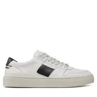 Sneakersy męskie - Sneakersy Boss 50495815 Biały - miniaturka - grafika 1