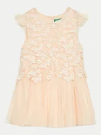 Sukienki i spódniczki dla dziewczynek - United Colors Of Benetton Sukienka codzienna 40WMGV01R Różowy Regular Fit - miniaturka - grafika 1
