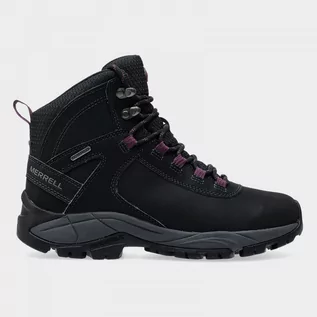 Buty trekkingowe damskie - Damskie buty trekkingowe MERRELL Vego Mid Leather Waterproof - czarne - grafika 1