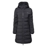 Płaszcze damskie - Damski Płaszcz pikowany zimowy GUESS NEW ALETA LONG PUFFER JACKET V4YL05WF3X0-JBLK – Czarny - miniaturka - grafika 1