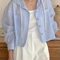 Koszule damskie - TEMU Elegancka koszula damskiej z paskiem i guzikami - dopasowana, długa rękaw, lekka i oddychająca na wiosnę/leto/jesień, biała z złotymi akcentami, - miniaturka - grafika 1