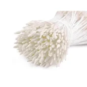 Zabawki kreatywne - Pręciki do kwiatków słupki matowe kremowe 300 sztuk - miniaturka - grafika 1