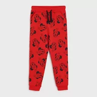 Spodnie i spodenki dla chłopców - Sinsay - Spodnie dresowe jogger Myszka Miki - Czerwony - miniaturka - grafika 1