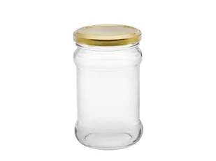 Zestaw słoików z nakrętkami Florina złote, 315 ml. 6 szt. - Pojemniki kuchenne - miniaturka - grafika 1
