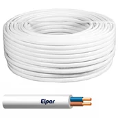 Przewody elektryczne - Przewód YDY 2x1,0 450/750V biały, ELPAR - miniaturka - grafika 1