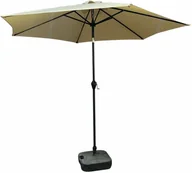 Parasole ogrodowe - Fancy Garden Parasol ogrodowy ORIENT 235x270x270 łamany regulowany z korbką beżowy - miniaturka - grafika 1