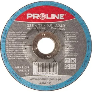 Proline TARCZA DO SZLIFOWANIA METALI, WYPUKŁA ROZMIAR 125x6.0 mm 44412 - Tarcze do pił - miniaturka - grafika 1