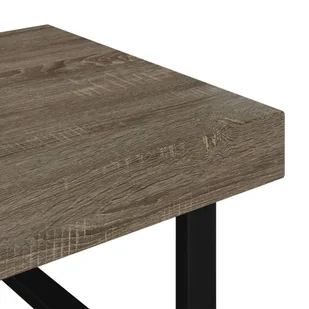 Lumarko Stolik kawowy, szaro-czarny, 120x60x40 cm, MDF i żelazo - Ławy i stoliki kawowe - miniaturka - grafika 6