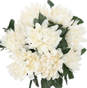 BUKIET SZTUCZNE CHRYZANTEMY do wazonu na STROIK kompozycja jak ŻYWE kwiaty - Sztuczne kwiaty - miniaturka - grafika 1