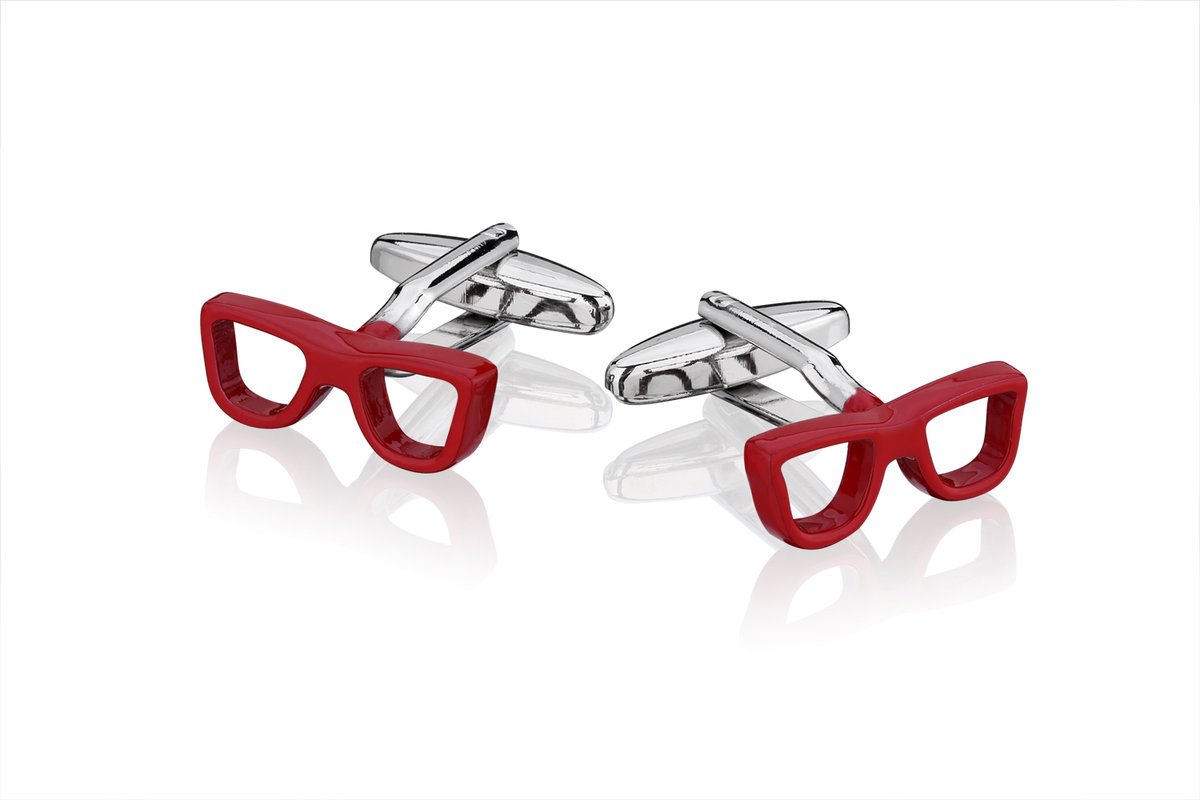 Spinki do mankietów X2 Czerwone Okulary