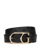 Paski - Guess Pasek Damski BW9227 P5235 Czarny - miniaturka - grafika 1