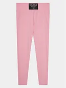 Legginsy - Guess Legginsy J4RB04 J1314 Różowy Slim Fit - miniaturka - grafika 1