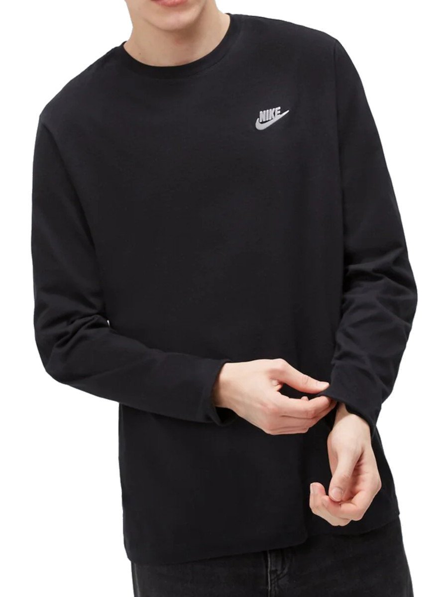 KOSZULKA męska NIKE AR5193-010 longsleeve długi rękaw czarna bawełniana XS XS