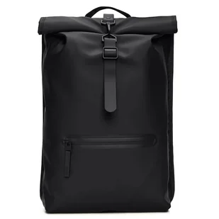 Plecak Rains Rolltop Rucksack 13320-01 - czarny - Plecaki - miniaturka - grafika 1
