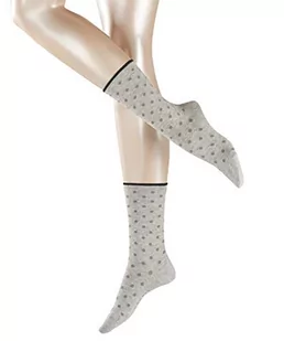 ESPRIT Melange Dot Skarpetki Damskie Bawełna Szary Czarny Więcej kolorów Wzmocnione Delikatne Kolorowe Fantazyjne Kropki Wzór 1 Para, Storm Grey 3820 Grey, 35-38 EU - Skarpetki damskie - miniaturka - grafika 1