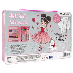 Starpak Zestaw artystyczny Balerina 68 elementów - Przybory szkolne - miniaturka - grafika 1