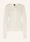 Swetry damskie - Boss Kardigan Fiaffizza weiss - BOSS - miniaturka - grafika 1