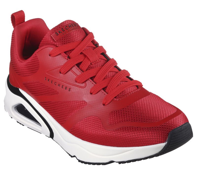 Skechers Czerwone Męskie Buty Sportowe Tres-Air 41,5