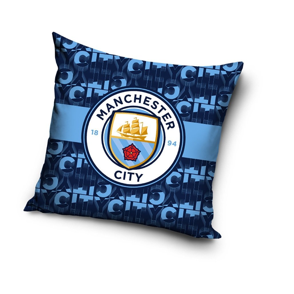 Poszewka welwetowa na poduszkę Manchester City MCFC203003 40 x 40 cm