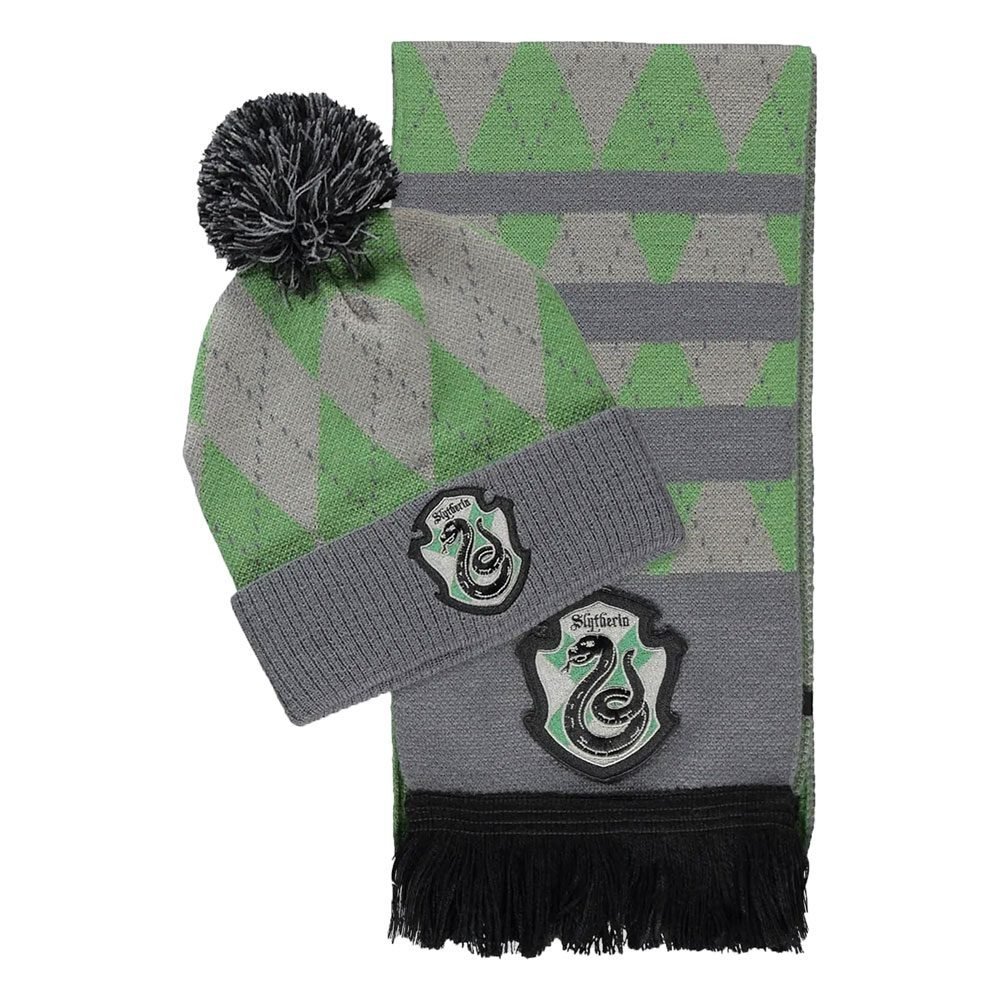 Czapka Zimowa + Szalik Harry Potter - Slytherin
