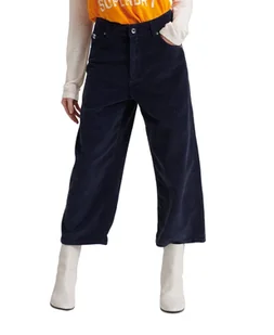 Spodnie damskie Superdry Phoebe Wide Leg Cord sztruksowe -W26 - Spodnie damskie - miniaturka - grafika 1