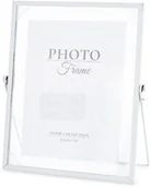 Ramki na zdjęcia - Ramka na zdjęcie zdjęcia metalowa biała 24x21,5x9,5 157113 - miniaturka - grafika 1