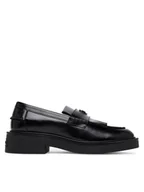 Półbuty damskie - Tommy Jeans Loafersy Tjw Fringes Loafer EN0EN02790 Czarny - miniaturka - grafika 1