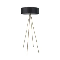Lampy stojące - Lampka podłogowa LYSNE Ibiza, czarny, 60 W - miniaturka - grafika 1