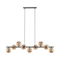 Lampy sufitowe - Szeroka, brązowa lampa wisząca nad stół TK 4340 z serii ESTERA BROWN - miniaturka - grafika 1