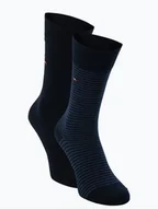 Skarpetki męskie - Tommy Hilfiger Skarpety pakowane po 2 szt. Mężczyźni Bawełna niebieski jednolity, 39-42 - miniaturka - grafika 1