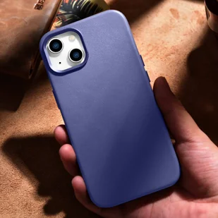 iCarer Case Leather pokrowiec etui z naturalnej skóry do iPhone 14 jasnofioletowy (WMI14220705-LP) (kompatybilne z MagSafe) - Etui i futerały do telefonów - miniaturka - grafika 17