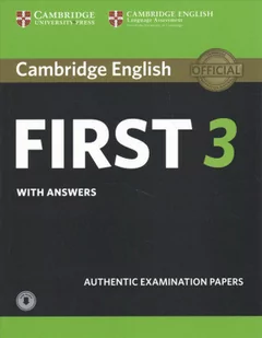 Cambridge English First 3 Students Book with Answers with Audio Cambridge University Press - Książki do nauki języka angielskiego - miniaturka - grafika 1