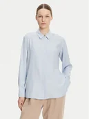 Koszule damskie - Tommy Hilfiger Koszula WW0WW44045 Błękitny Relaxed Fit - miniaturka - grafika 1