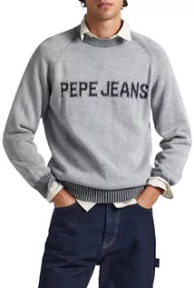 Koszulki męskie - Pepe Jeans Koszulka męska Stepney, Szary (szary), S - grafika 1
