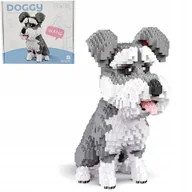 Klocki - Klocki konstrukcyjne Doggy Sznaucer 3D Piesek Zestaw Kolekcja - miniaturka - grafika 1