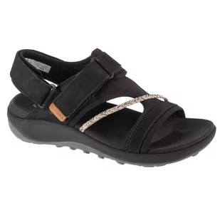 Sandały Merrell Terran 4 Backstrap Sandal W J006412 czarne - Sandały damskie - miniaturka - grafika 1