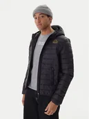 Kurtki męskie - Kappa Kurtka przejściowa Logo Astrom 34243TW Czarny Slim Fit - miniaturka - grafika 1