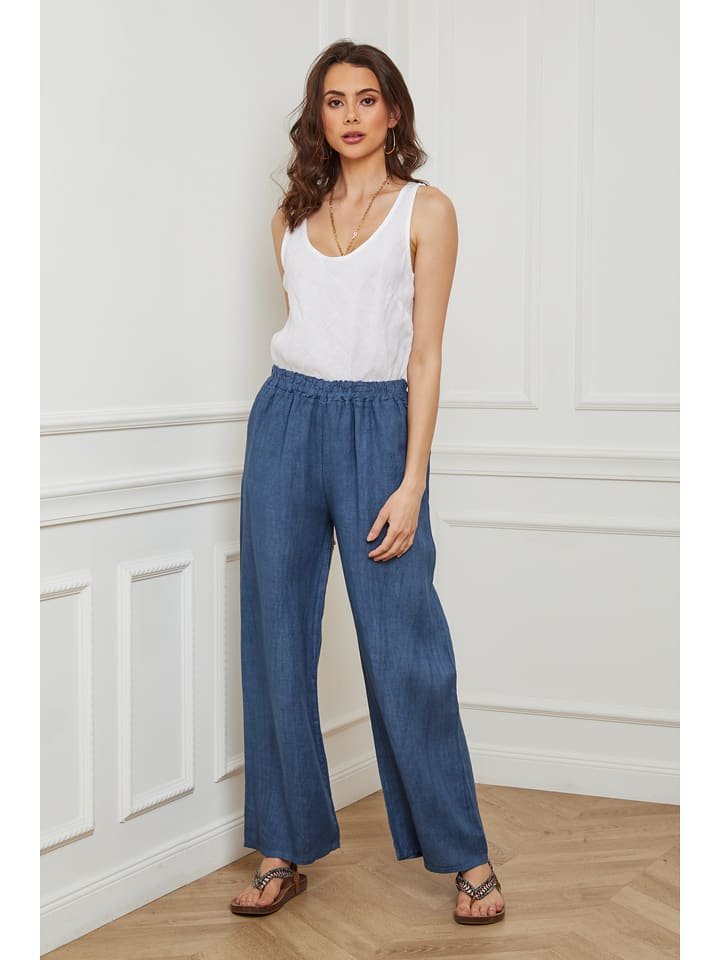 La Compagnie Du Lin Lniane spodnie 