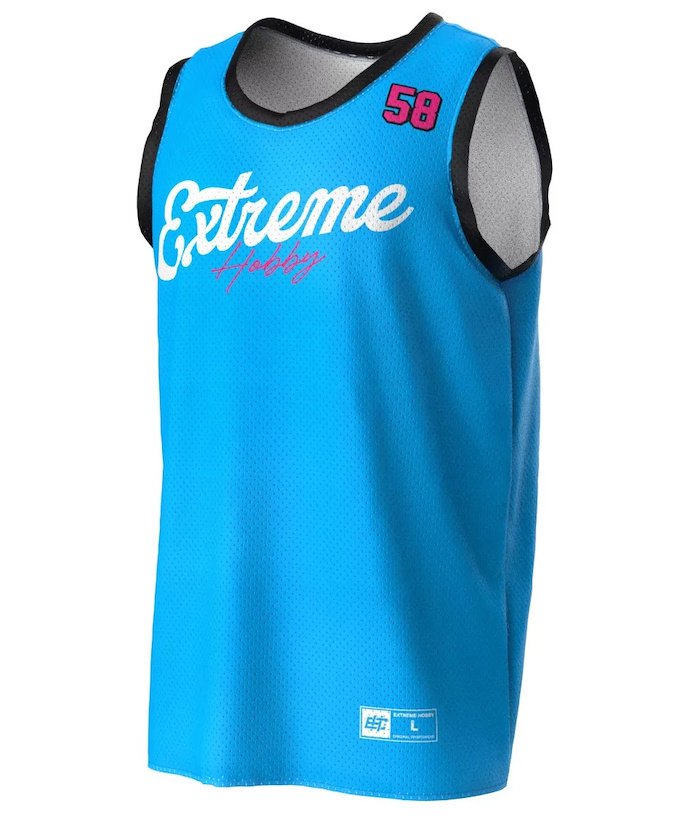 Tank Top Koszykarski EXTREME HOBBY VIBE błękitny-S