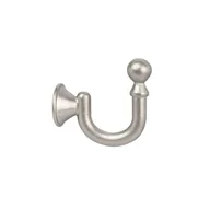 Akcesoria do wystroju okien - Haczyk metalowy mały satyna nikiel 30 mm Bojanek - miniaturka - grafika 1