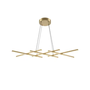 Złota lampa wisząca, wbudowany LED MOD244PL-L50BSK z serii HALO - Lampy sufitowe - miniaturka - grafika 1