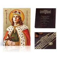 Ikony i obrazy sakralne - Ikona religijna Święty Kazimierz Jagiellończyk - miniaturka - grafika 1