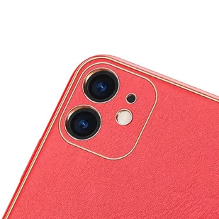Dux Ducis Yolo eleganckie etui pokrowiec ze skóry ekologicznej iPhone 12 mini czerwony - Etui i futerały do telefonów - miniaturka - grafika 3
