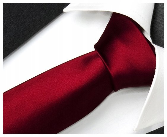 SLIM FIT Wąski 6cm Śledź Krawat Męski do Garnituru Gładki Żakardowy wp18