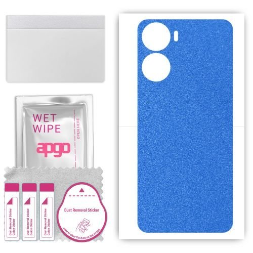 folia naklejka skórka strukturalna na TYŁ do ZTE Ivy - Niebieski Pastel Matowy - apgo SKINS