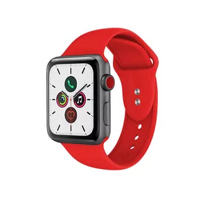 Apple Crong Pasek Crong Liquid Band do Watch 42/44 mm czerwony CRG-44LQB-RED - Akcesoria do smartwatchy - miniaturka - grafika 2