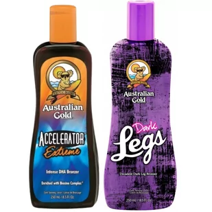 Australian Gold, Accelerator Extreme + Dark Legs Do Nóg - Balsamy i kremy do opalania - miniaturka - grafika 1